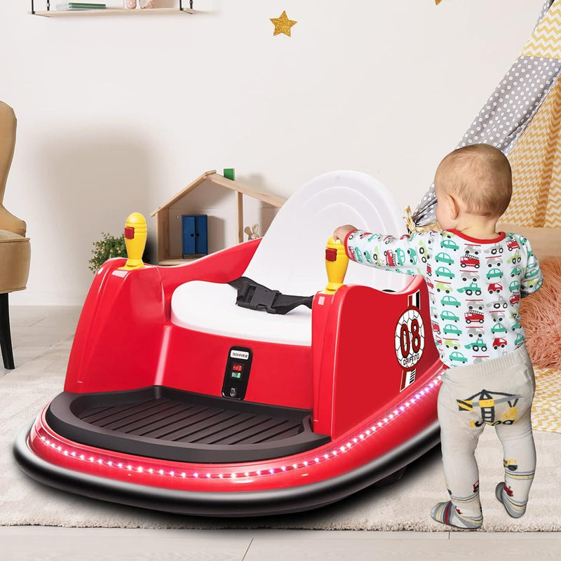 6V Electric Ride-On Bumper Car with Remote Control for Kids and Toddlers