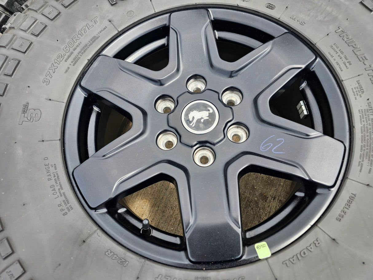 (4) 17" Ford Bronco wheels rims 95292 10383 SASQUATCH Ranger KENDA 37" Texas Truck Tire