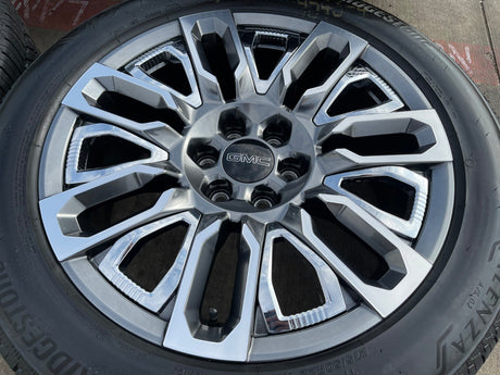 22" GMC Yukon Chevy Tahoe Escalade OEM 95486 wheels rims 2024 2025 2026 NEW Texas Truck Tire