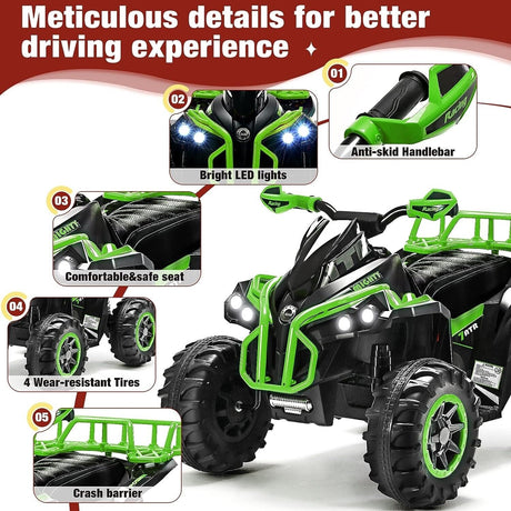 Electric Ride-On Quad ATV for Kids 3-7 Years Old - Perfect Gifts for Children
