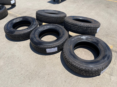 (5) 255/75/17 Bridgestone Dueler A/T tires Jeep Wrangler Ford Bronco Texas Truck Tire