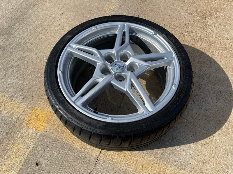 19" Chevy Corvette C8 OEM wheel rim 14007 96704 FRONT 2023 2024 2025 2026 NEW Texas Truck Tire