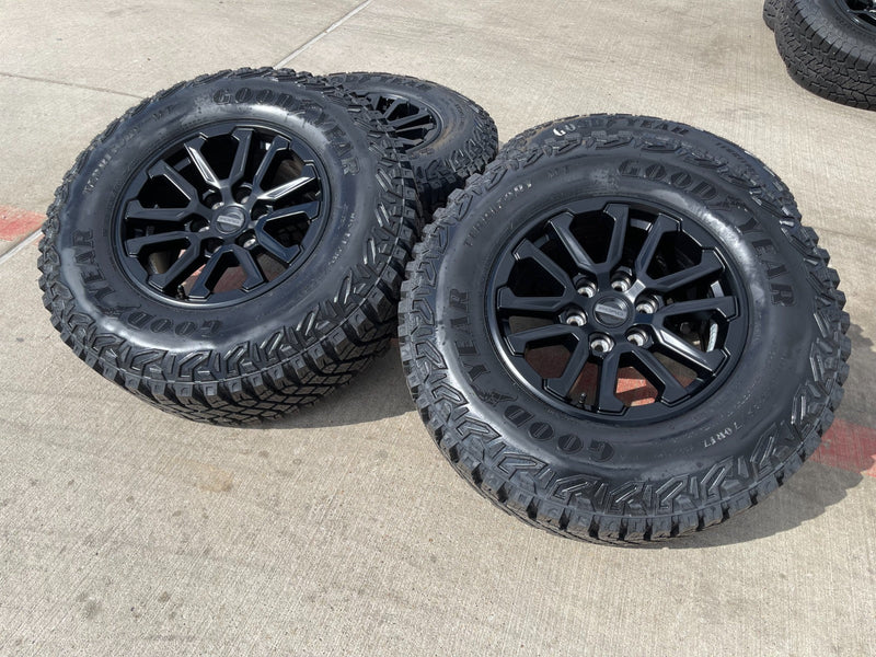 17" Ford F-150 Raptor OEM 10611 rims wheels Bronco 2025 2026 NEW GOODYEAR 33" Texas Truck Tire