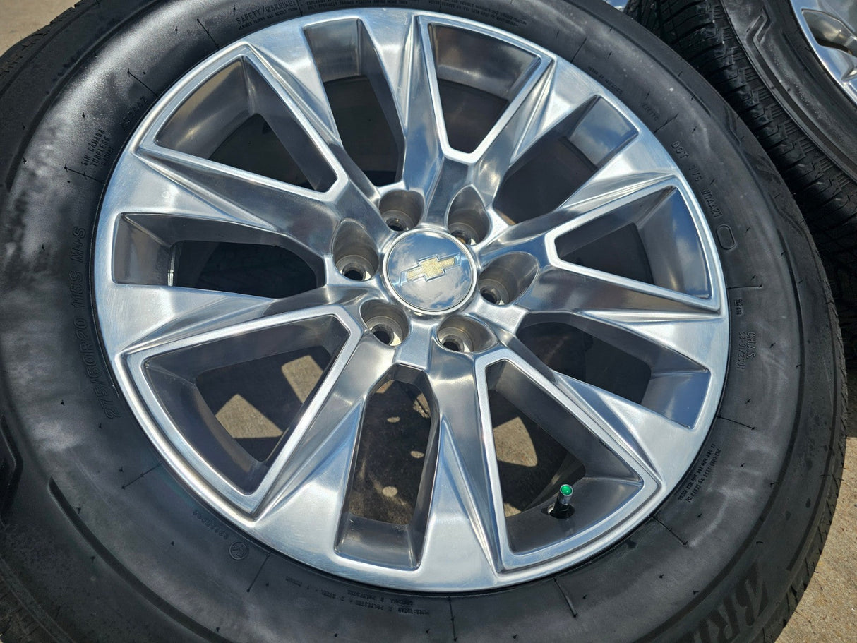 20" Chevy Tahoe Silverado LTZ 5920 OEM wheels rims Yukon 2023 2024 2025 2026 NEW Texas Truck Tire