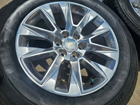 20" Chevy Tahoe Silverado LTZ 5920 OEM wheels rims Yukon 2023 2024 2025 2026 NEW Texas Truck Tire