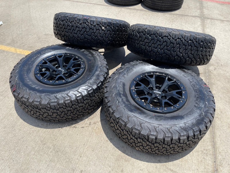 17" Ford F-150 Raptor R OEM BEADLOCK 10460 rims wheels 37" tires BFG Texas Truck Tire