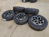 18" Ford Bronco wheels rims tires black 95213 Ranger tires BRIDGESTONE DUELER AT Texas Truck Tire