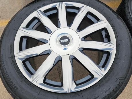 22" Cadillac Escalade Platinum OEM ORIGINAL 95078 wheels rims BRIDGESTONE Texas Truck Tire