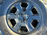 17" Jeep Wrangler Rubicon OEM 9260 wheels rims Gladiator GOODYEAR  A/T 33" NEW Texas Truck Tire