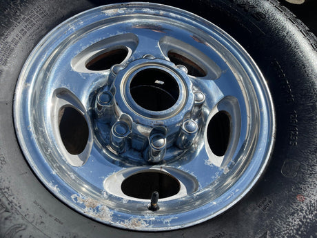 16" Ford F-250 F-350 Excursion OEM 3408 polished wheels rims tires Texas Truck Tire