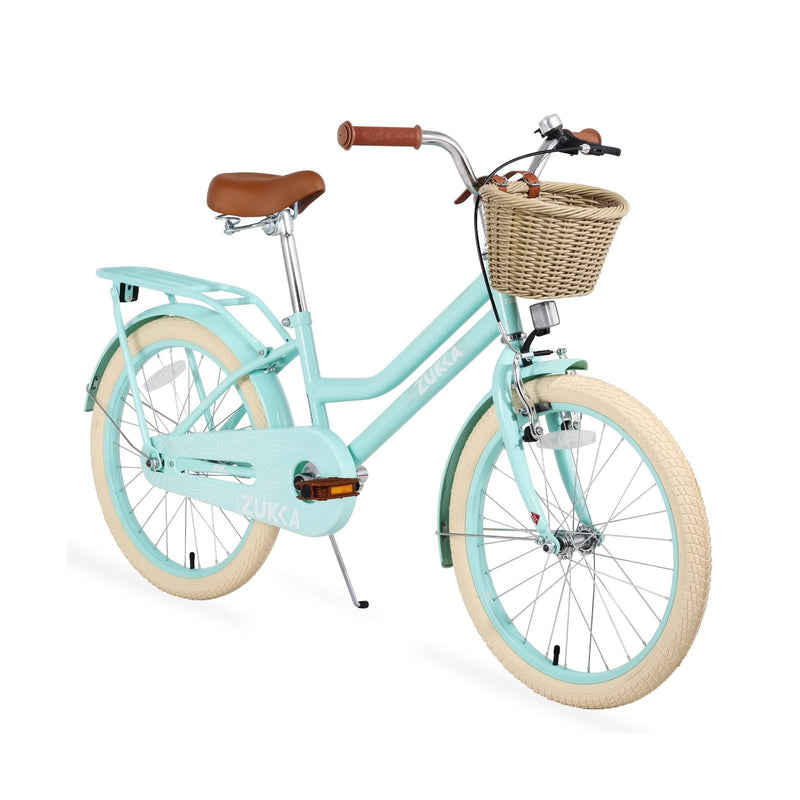 Kids 20/24 Inch Girls Cruiser Bike with Basket Single Speed