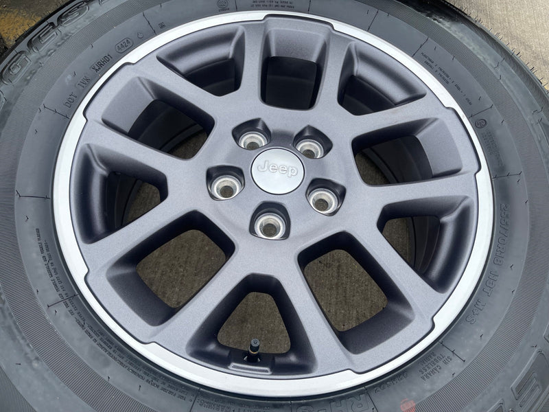 18" Jeep Gladiator Overland OEM wheels rims Wrangler 9241 tires BRIDGESTONE A/T Texas Truck Tire