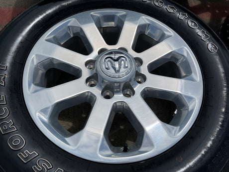 20" Dodge Ram 2500 3500 LARAMIE OEM 2700 wheels rims tires 2023 2024 2025 2026 Texas Truck Tire
