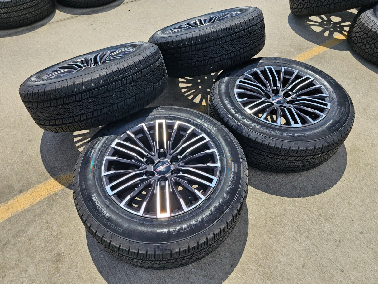 20" GMC Sierra Yukon Chevy Silverado OEM wheels rims 2024 2025 2026 NEW Texas Truck Tire