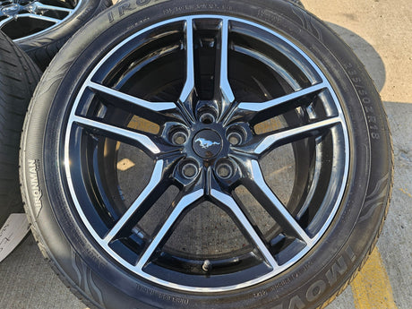 18" Ford Mustang GT OEM BLACK wheels rims 10157 tires 2022 2023 2024 2025 2026 Texas Truck Tire