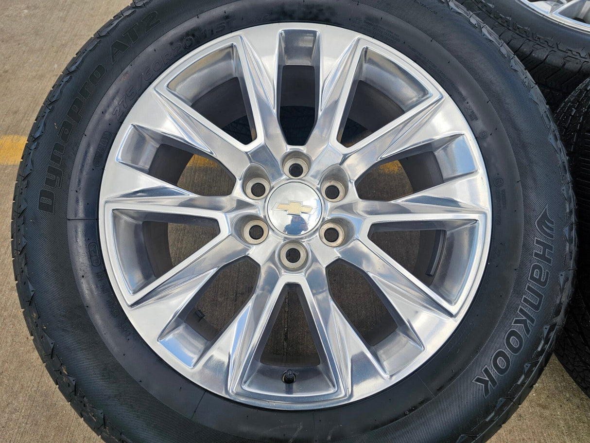 20" Chevy Tahoe Silverado LTZ 5920 OEM wheels rims Yukon 2023 2024 2025 2026 Texas Truck Tire