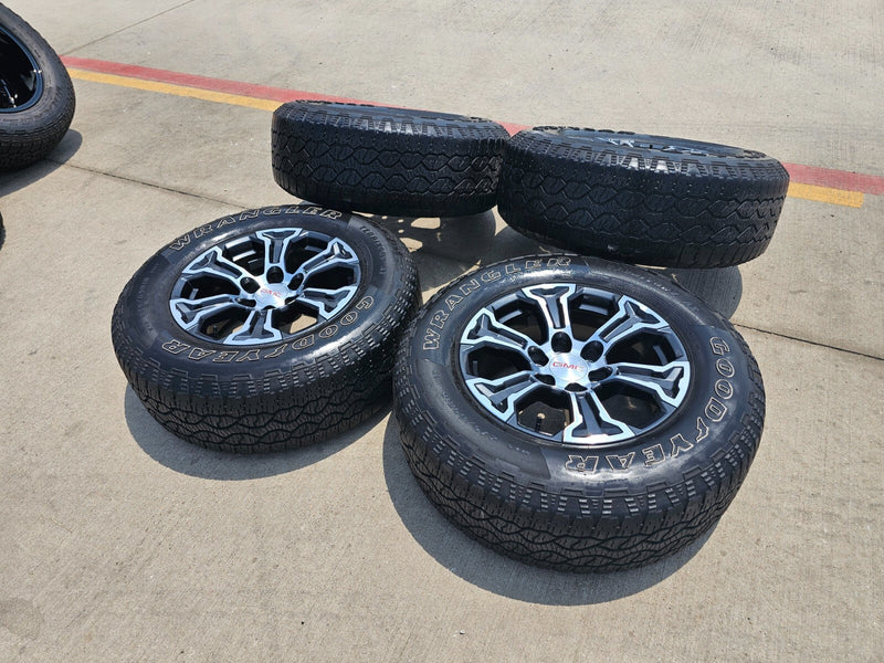 18" GMC Sierra AT4 Chevy Silverado OEM 5910 wheels rims 2022 2023 2024 2025 Texas Truck Tire