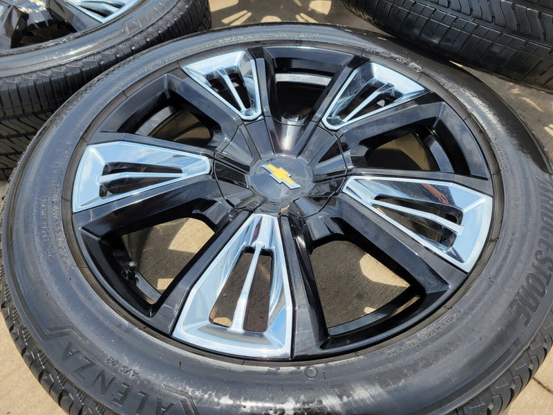22" Chevy Tahoe RST OEM wheels rims 96951 Silverado Suburban tires Texas Truck Tire