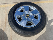 20" Chevy Silverado Tahoe Suburban chrome OEM 5417 wheel rim tire Texas Truck Tire