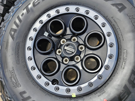 17" Ford F-150 Raptor OEM BEADLOCK 10612 rims wheels BFG KO2 37" NEW Texas Truck Tire