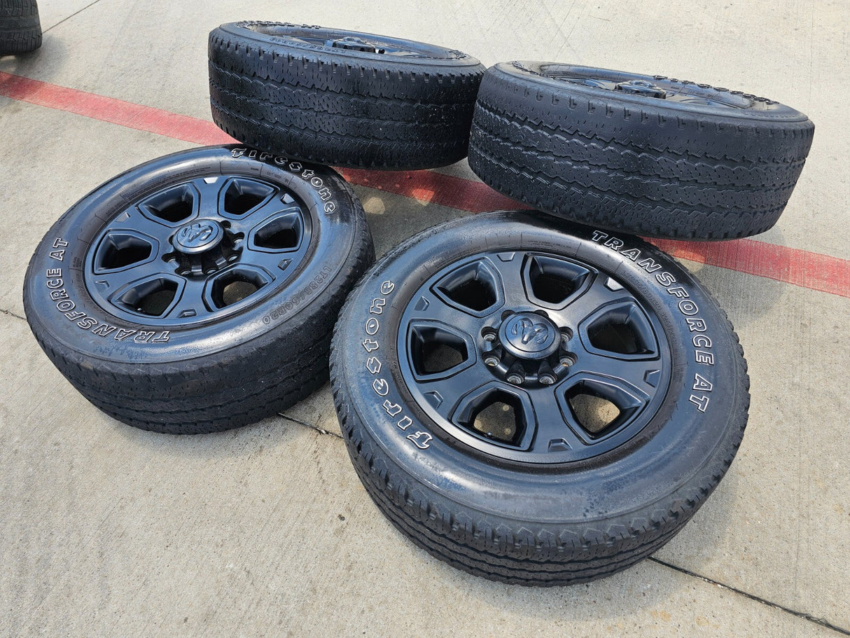 20" Dodge Ram 2500 3500 OEM 2477 black wheels rims tires Texas Truck Tire