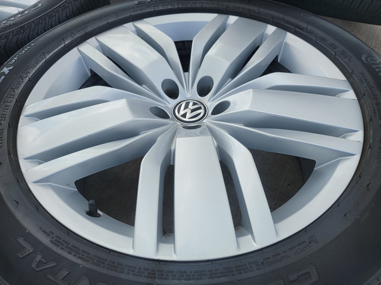 20" VW Atlas OEM wheels rims tires gray 70029 Audi Q7 Q8 2020 2021 2022 2023 Texas Truck Tire