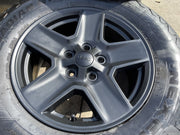 17" Jeep Gladiator BLACK OEM wheels rims 9235 Wrangler 2024 2025 2026 NEW Texas Truck Tire