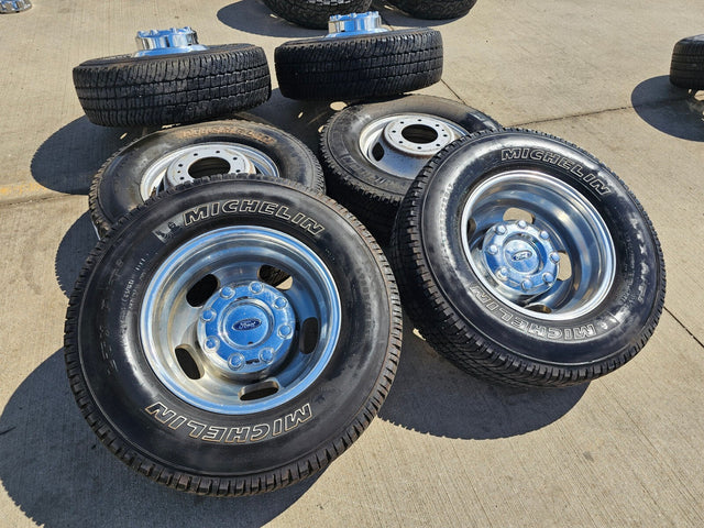 17" Ford F-350 Dually OEM 10477 10478 rims wheels 2023 2024 2025 2026 MICHELIN Texas Truck Tire