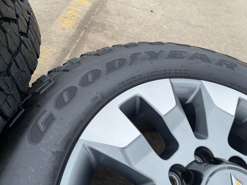 20" Chevy Silverado GMC Sierra AT4 2500 3500 OEM 5960 5947 wheels rims GOODYEAR Texas Truck Tire