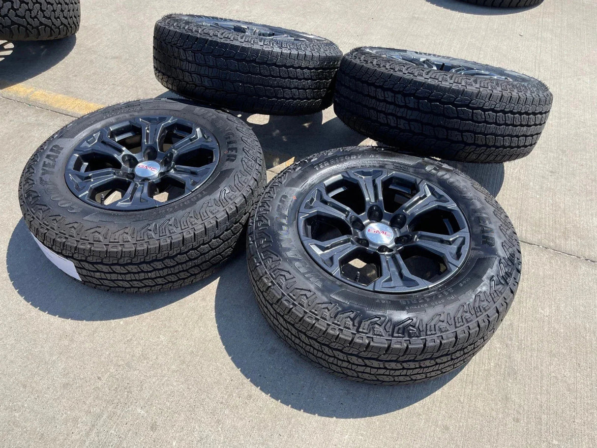 18" GMC Sierra Canyon Chevy Tahoe Colorado OEM 5910 wheels rims 2024 2025 NEW Texas Truck Tire