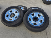 18" Dodge Ram 2500 3500 STEEL chrome OEM 2473 wheels rims MICHELIN LTX A/T2 Texas Truck Tire
