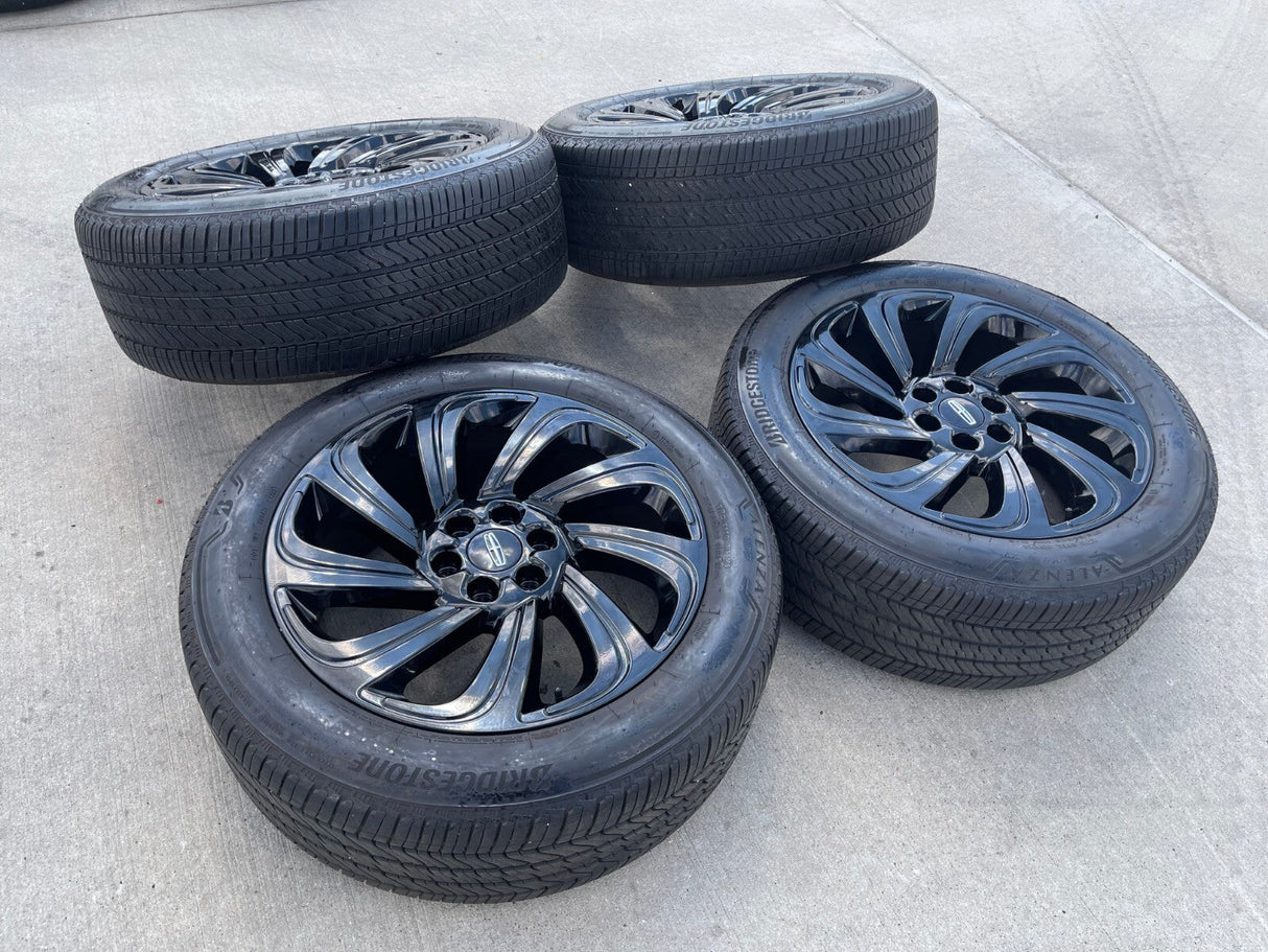 22" Lincoln Navigator BLACK LABEL OEM 10497 rims wheels tires Texas Truck Tire