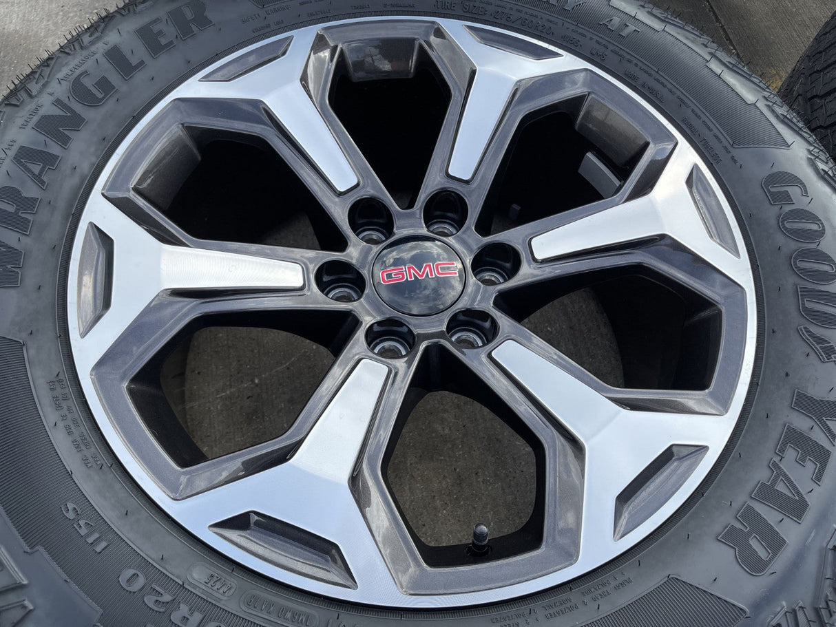 20" GMC Sierra Canyon Chevy Silverado OEM wheels rims 2024 2025 2026 2027 NEW Texas Truck Tire