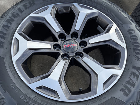 20" GMC Sierra Canyon Chevy Silverado OEM wheels rims 2024 2025 2026 2027 NEW Texas Truck Tire