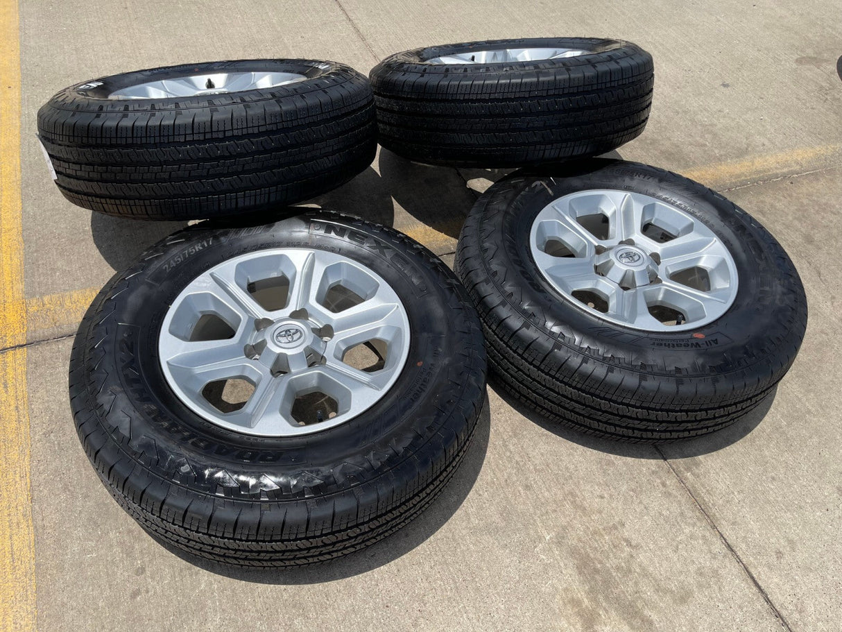 17" 4Runner Toyota Tacoma OEM wheels rims 75153 FJ NEXEN ROADIAN HTX2 NEW Texas Truck Tire