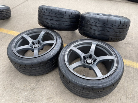 18" Prodrive GC05F wheels rims Mustang Accord Camry 5x114.3 5x4.5 Firehawk tires Texas Truck Tire