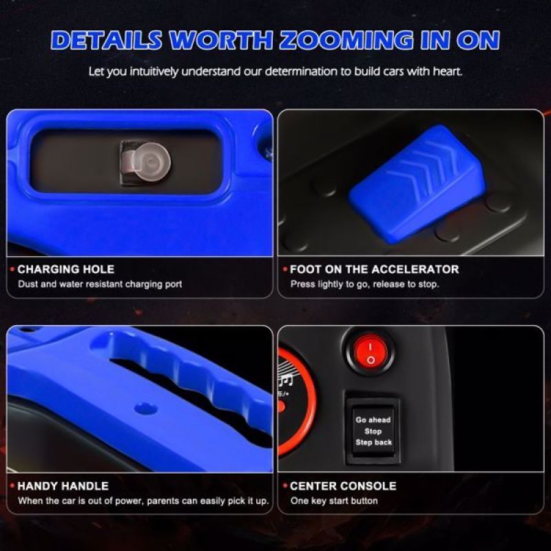 Electric Kids ATV with 6V Battery, Forward/Reverse Switch - Perfect for Beach Adventures!