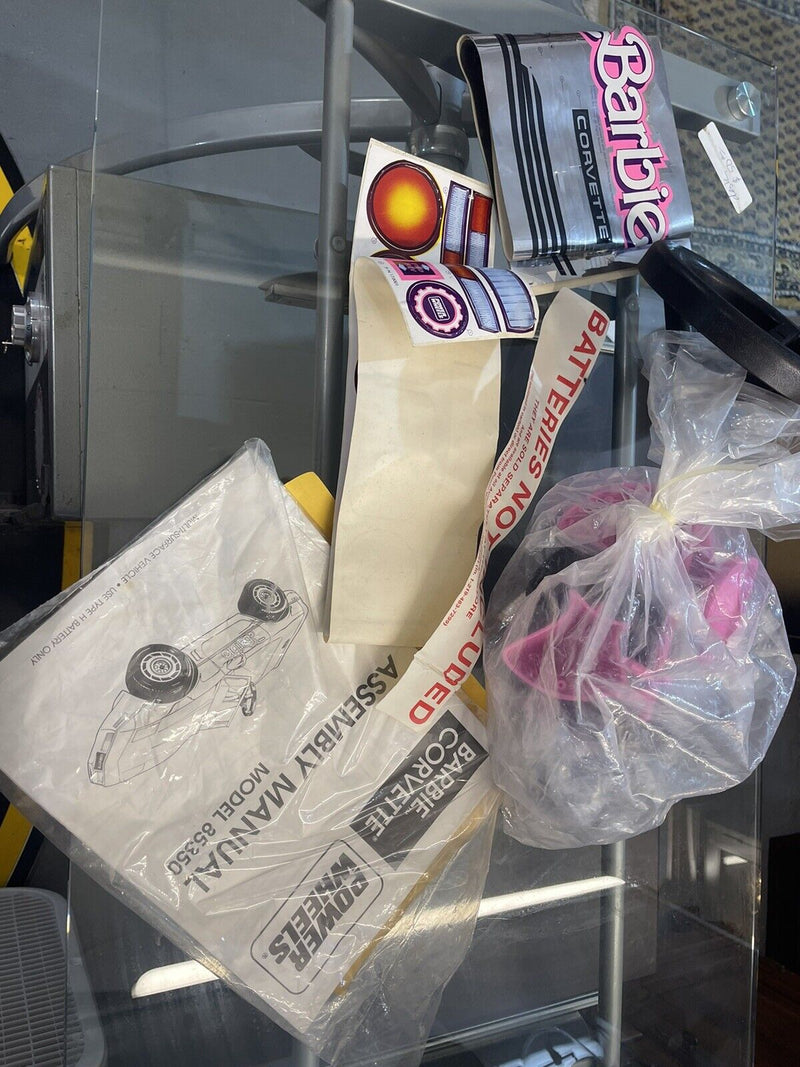 1988 BARBIE CORVETTE Classic Edition ~ Ride-On Toy Car #85350