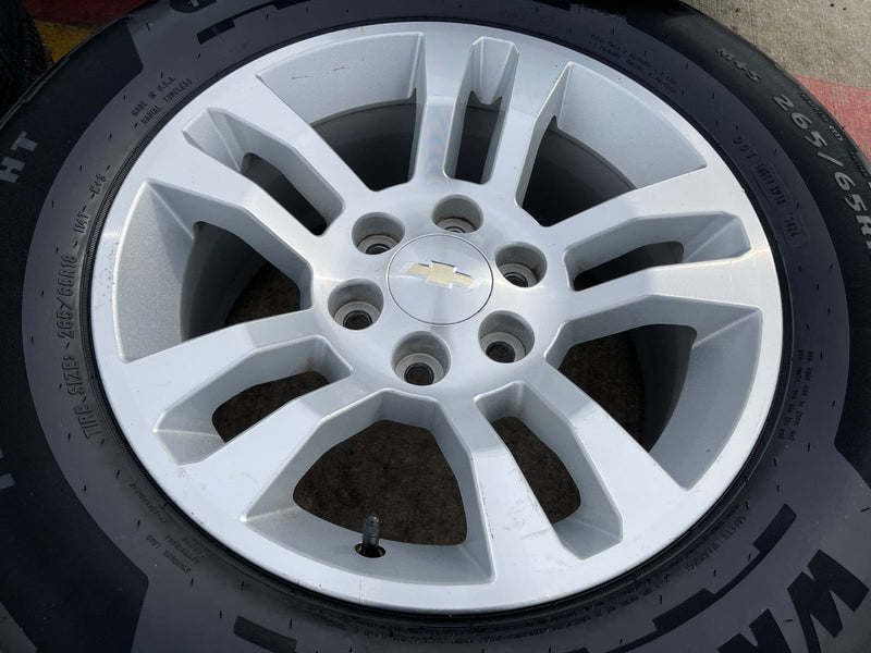 18" Chevy Silverado Suburban Tahoe OEM 5646 wheels rims Yukon Sierra GOODYEAR Texas Truck Tire