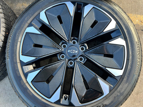 21" Chevy Blazer SS EV OEM 14119 wheels rims 2024 2025 2026 BRIDGESTONE NEW Texas Truck Tire
