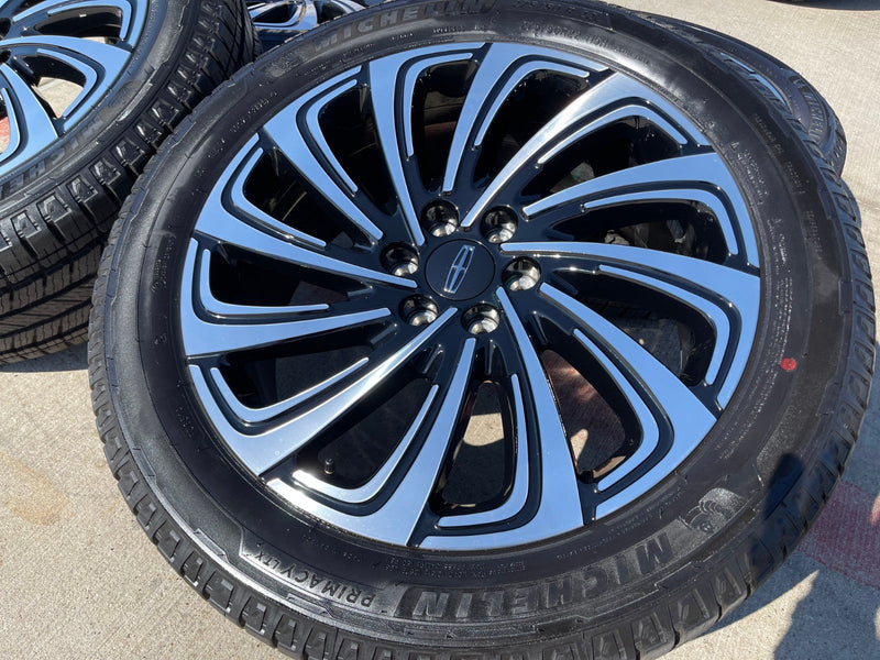22" Lincoln Navigator OEM 10666 rims wheels BLACK LABEL 2025 2026 NEW Texas Truck Tire