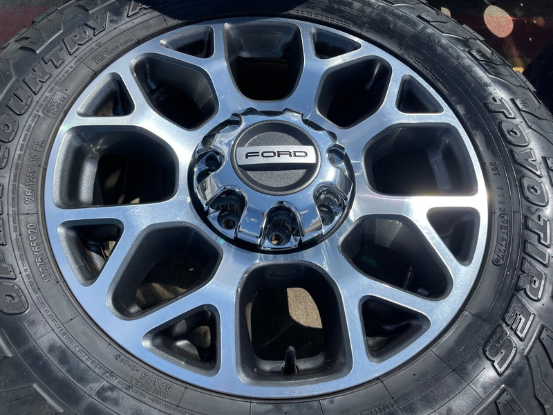 20" Ford F-250 F-350 OEM Lariat wheels rims 10292 10293 tires TOYO A/T Texas Truck Tire