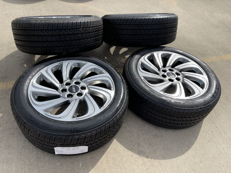 22" Lincoln Navigator BLACK LABEL OEM 10497 rims wheels BRIDGESTONE GREAT DEAL Texas Truck Tire