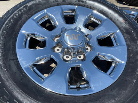 20" Ford F-250 King Ranch Lariat OEM 10100 rims wheels CHROME NEW BRIDGESTONE Texas Truck Tire