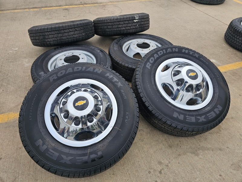 17" Chevy Silverado GMC Sierra 3500 Dually simulator rims wheels OEM 8094 NEW Texas Truck Tire