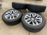 22" GMC Yukon Chevy Tahoe Escalade OEM chrome 95513 14134 wheels rims tires Texas Truck Tire