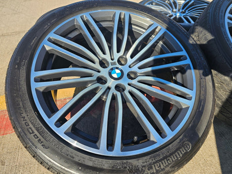 19" BMW 530i 540i 530e M550i 4 5 6 7 OEM 86328 Series wheels rims Style 664M Texas Truck Tire