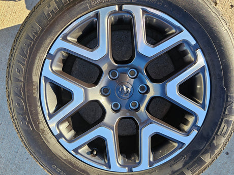 20" Dodge Ram 1500 OEM 94059 Laramie wheel rim 68583860AA Spare 2024 2025 2026 Texas Truck Tire