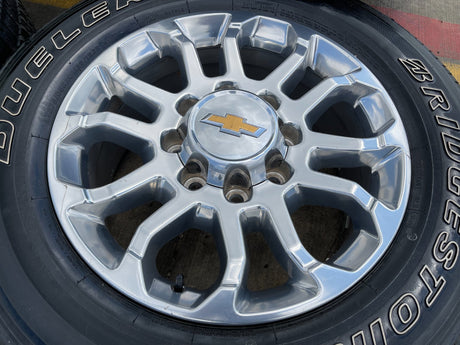20" Chevy Silverado HIGH COUNTRY GMC Sierra AT4 2500 3500 OEM 95685 wheels rims Texas Truck Tire