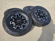 18" GMC Sierra AT4X Chevy Trail Boss 2500 OEM 14136 wheels rims GOODYEAR 35" Texas Truck Tire